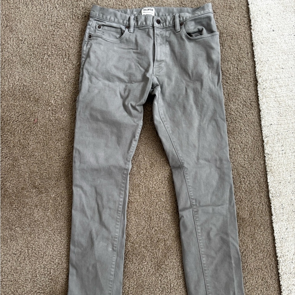 Todd Snyder Slim 5-Pocket Chinos in Painters Grey 30x32